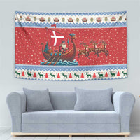Denmark Viking Santa Christmas Tapestry Funny Reindeer Norse Xmas - Wonder Print Shop