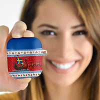 Sweden Viking Santa Christmas AirPods Case Funny Reindeer Norse Xmas - Wonder Print Shop