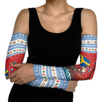 Sweden Viking Santa Christmas Arm Sleeves Funny Reindeer Norse Xmas - Wonder Print Shop