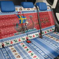 Sweden Viking Santa Christmas Back Car Seat Cover Funny Reindeer Norse Xmas - Wonder Print Shop