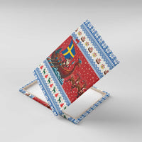 Sweden Viking Santa Christmas Canvas Wall Art Funny Reindeer Norse Xmas - Wonder Print Shop