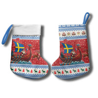 Sweden Viking Santa Christmas Stocking Funny Reindeer Norse Xmas - Wonder Print Shop