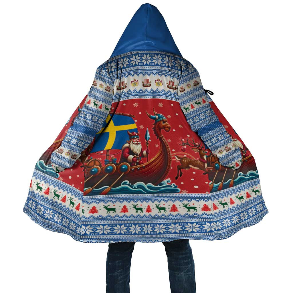 Sweden Viking Santa Christmas Cloak Funny Reindeer Norse Xmas - Wonder Print Shop