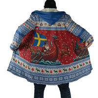 Sweden Viking Santa Christmas Cloak Funny Reindeer Norse Xmas - Wonder Print Shop