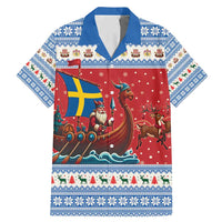 Sweden Viking Santa Christmas Family Matching Mermaid Dress and Hawaiian Shirt Funny Reindeer Norse Xmas - Wonder Print Shop