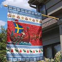 Sweden Viking Santa Christmas Garden Flag Funny Reindeer Norse Xmas - Wonder Print Shop