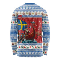 Sweden Viking Santa Christmas Long Sleeve Shirt Funny Reindeer Norse Xmas - Wonder Print Shop