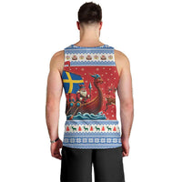 Sweden Viking Santa Christmas Men Tank Top Funny Reindeer Norse Xmas - Wonder Print Shop