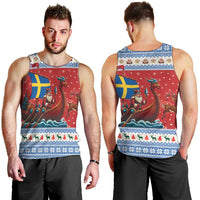 Sweden Viking Santa Christmas Men Tank Top Funny Reindeer Norse Xmas - Wonder Print Shop