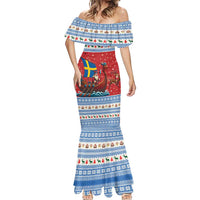 Sweden Viking Santa Christmas Mermaid Dress Funny Reindeer Norse Xmas - Wonder Print Shop