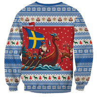Sweden Viking Santa Christmas Sweatshirt Funny Reindeer Norse Xmas - Wonder Print Shop