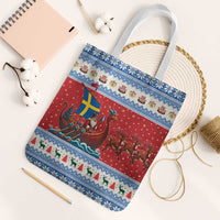 Sweden Viking Santa Christmas Tote Bag Funny Reindeer Norse Xmas - Wonder Print Shop