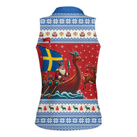 Sweden Viking Santa Christmas Women Sleeveless Polo Shirt Funny Reindeer Norse Xmas - Wonder Print Shop