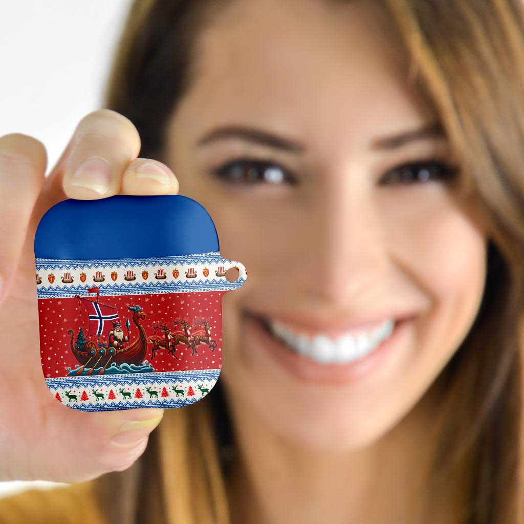 Norway Viking Santa Christmas AirPods Case Funny Reindeer Norse Xmas - Wonder Print Shop