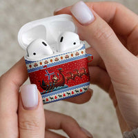 Norway Viking Santa Christmas AirPods Case Funny Reindeer Norse Xmas - Wonder Print Shop