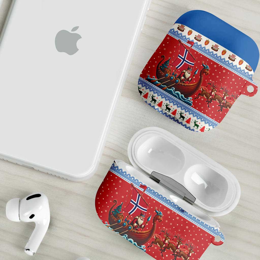 Norway Viking Santa Christmas AirPods Case Funny Reindeer Norse Xmas - Wonder Print Shop