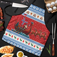 Norway Viking Santa Christmas Apron Funny Reindeer Norse Xmas - Wonder Print Shop
