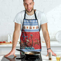 Norway Viking Santa Christmas Apron Funny Reindeer Norse Xmas - Wonder Print Shop