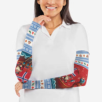 Norway Viking Santa Christmas Arm Sleeves Funny Reindeer Norse Xmas - Wonder Print Shop