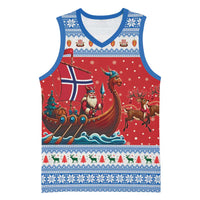 Norway Viking Santa Christmas Basketball Jersey Funny Reindeer Norse Xmas - Wonder Print Shop