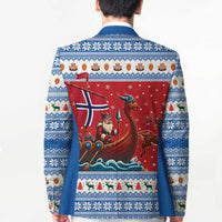 Norway Viking Santa Christmas Blazer Funny Reindeer Norse Xmas - Wonder Print Shop