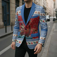 Norway Viking Santa Christmas Blazer Funny Reindeer Norse Xmas - Wonder Print Shop