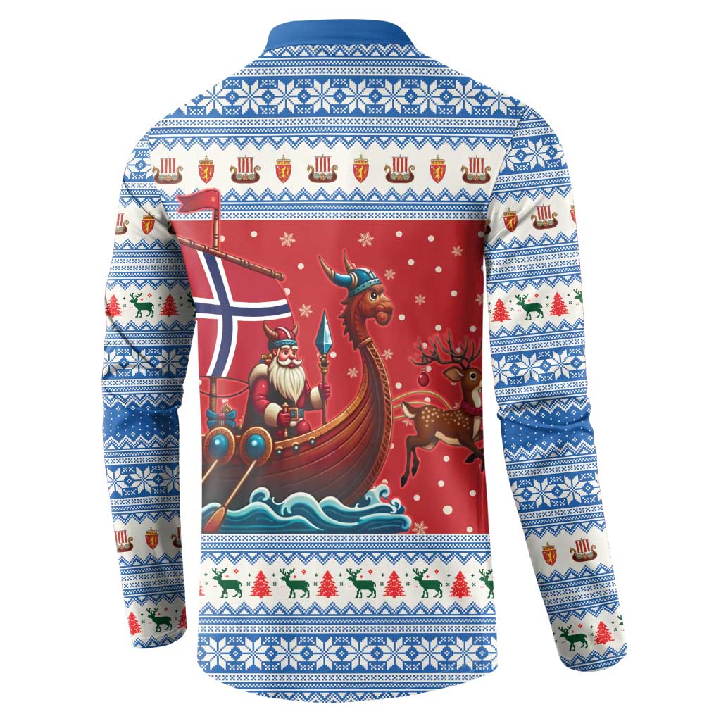 Norway Viking Santa Christmas Button Sweatshirt Funny Reindeer Norse Xmas - Wonder Print Shop