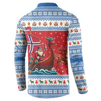 Norway Viking Santa Christmas Button Sweatshirt Funny Reindeer Norse Xmas - Wonder Print Shop