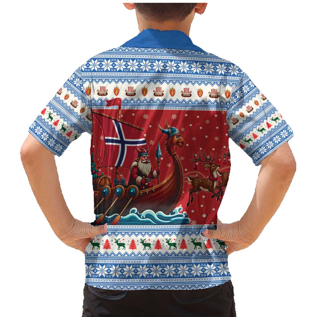 Norway Viking Santa Christmas Family Matching Mermaid Dress and Hawaiian Shirt Funny Reindeer Norse Xmas - Wonder Print Shop