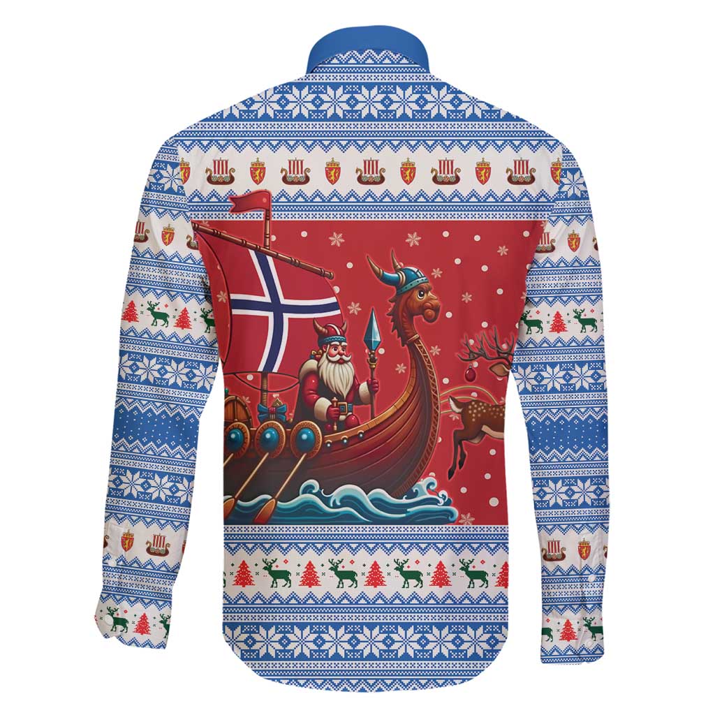 Norway Viking Santa Christmas Family Matching Off Shoulder Short Dress and Hawaiian Shirt Funny Reindeer Norse Xmas - Wonder Print Shop