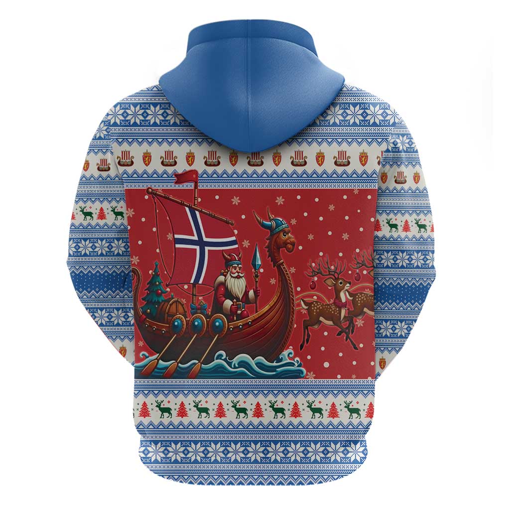 Norway Viking Santa Christmas Hoodie Funny Reindeer Norse Xmas - Wonder Print Shop