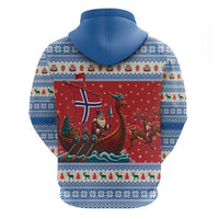Norway Viking Santa Christmas Hoodie Funny Reindeer Norse Xmas - Wonder Print Shop