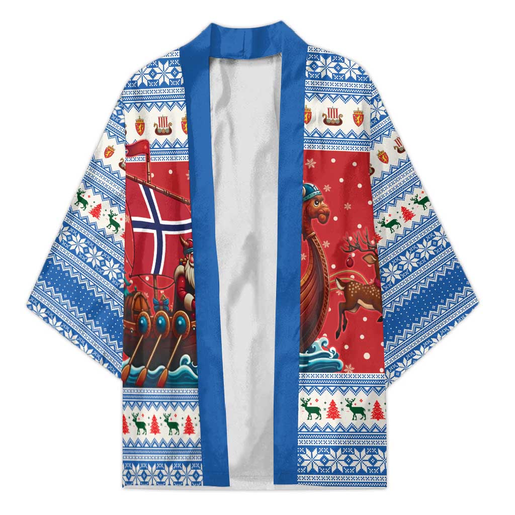Norway Viking Santa Christmas Kimono Funny Reindeer Norse Xmas - Wonder Print Shop