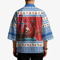 Norway Viking Santa Christmas Kimono Funny Reindeer Norse Xmas - Wonder Print Shop
