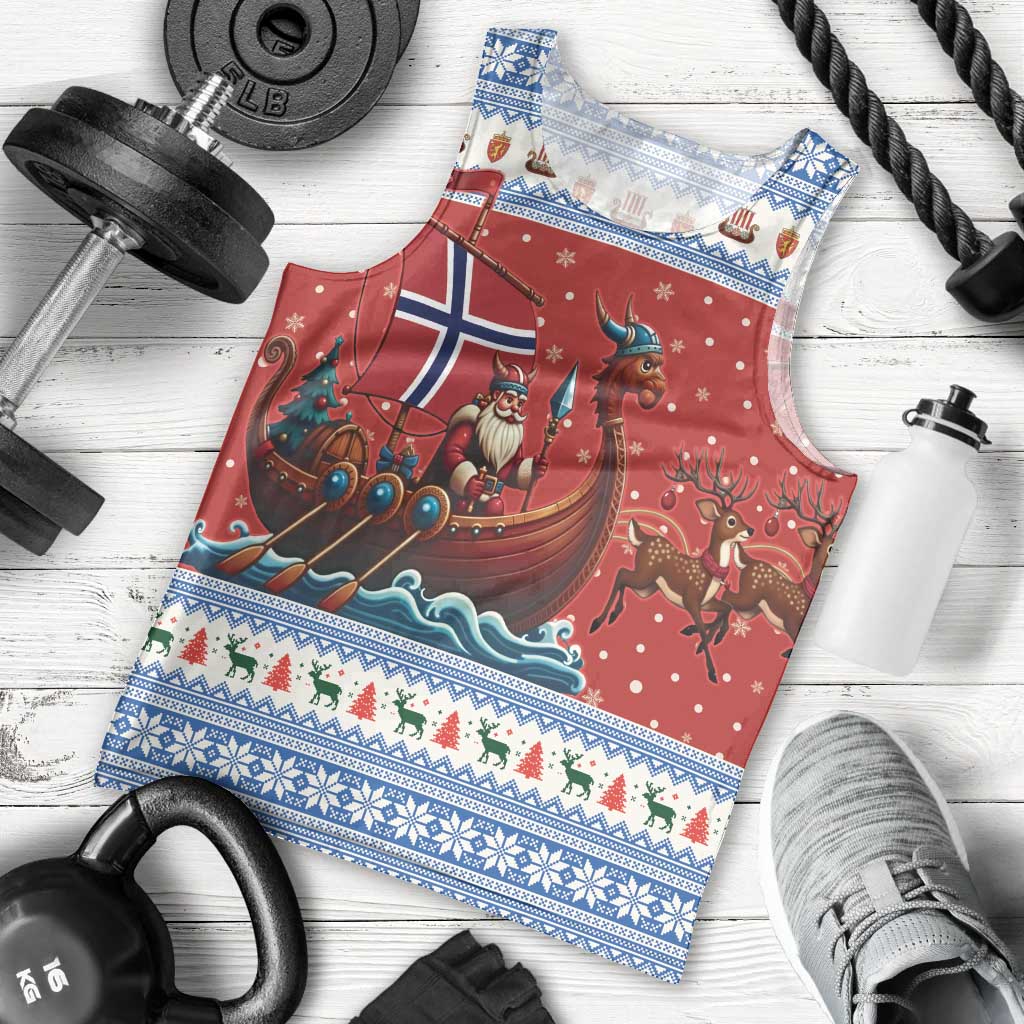 Norway Viking Santa Christmas Men Tank Top Funny Reindeer Norse Xmas - Wonder Print Shop