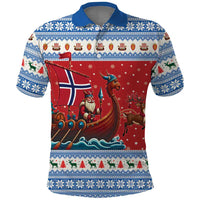 Norway Viking Santa Christmas Polo Shirt Funny Reindeer Norse Xmas - Wonder Print Shop