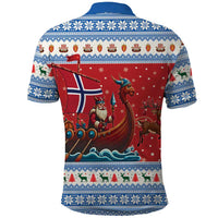 Norway Viking Santa Christmas Polo Shirt Funny Reindeer Norse Xmas - Wonder Print Shop