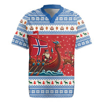 Norway Viking Santa Christmas Rugby Jersey Funny Reindeer Norse Xmas - Wonder Print Shop