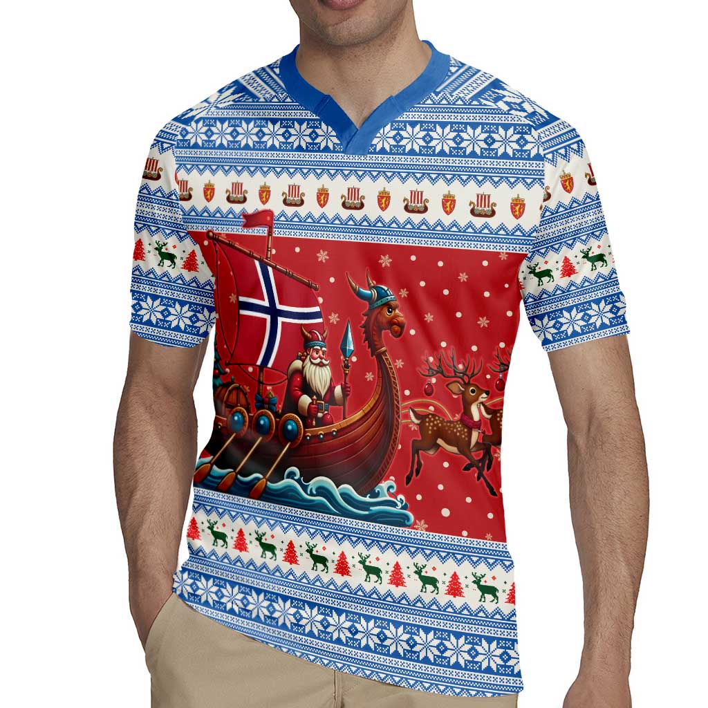 Norway Viking Santa Christmas Rugby Jersey Funny Reindeer Norse Xmas - Wonder Print Shop