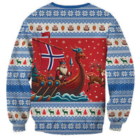 Norway Viking Santa Christmas Sweatshirt Funny Reindeer Norse Xmas - Wonder Print Shop
