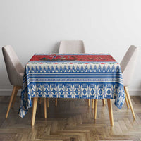 Norway Viking Santa Christmas Tablecloth Funny Reindeer Norse Xmas - Wonder Print Shop