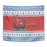 Norway Viking Santa Christmas Tapestry Funny Reindeer Norse Xmas - Wonder Print Shop