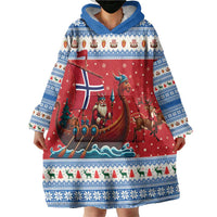 Norway Viking Santa Christmas Wearable Blanket Hoodie Funny Reindeer Norse Xmas - Wonder Print Shop