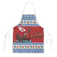 Greenland Viking Santa Christmas Apron Funny Reindeer Norse Xmas - Wonder Print Shop