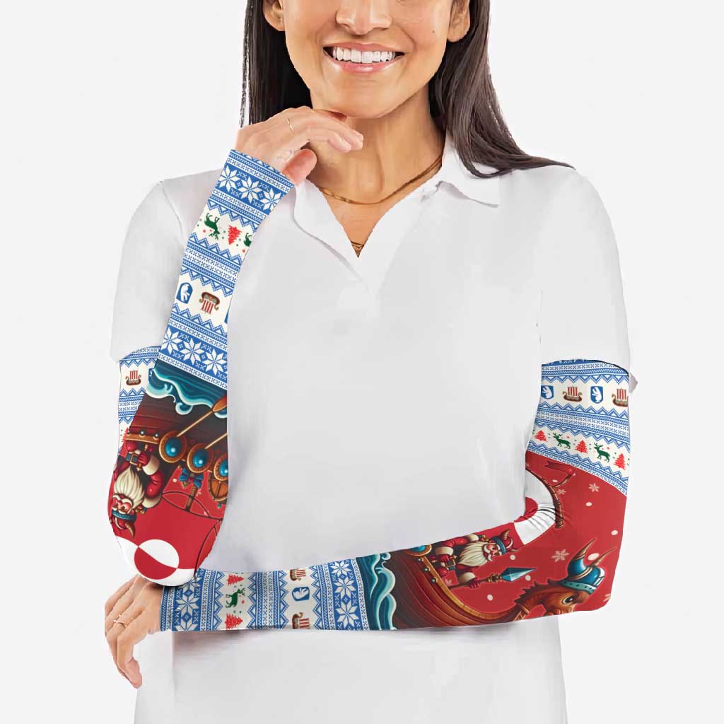 Greenland Viking Santa Christmas Arm Sleeves Funny Reindeer Norse Xmas - Wonder Print Shop