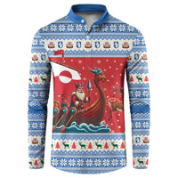 Greenland Viking Santa Christmas Button Sweatshirt Funny Reindeer Norse Xmas - Wonder Print Shop