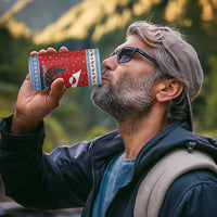 Greenland Viking Santa Christmas 4 in 1 Can Cooler Tumbler Funny Reindeer Norse Xmas - Wonder Print Shop