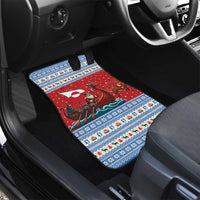 Greenland Viking Santa Christmas Car Mats Funny Reindeer Norse Xmas - Wonder Print Shop