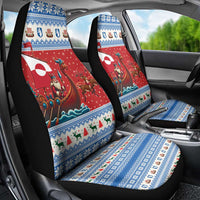 Greenland Viking Santa Christmas Car Seat Cover Funny Reindeer Norse Xmas - Wonder Print Shop