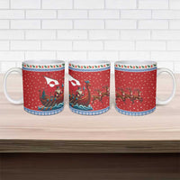 Greenland Viking Santa Christmas Ceramic Mug Funny Reindeer Norse Xmas - Wonder Print Shop